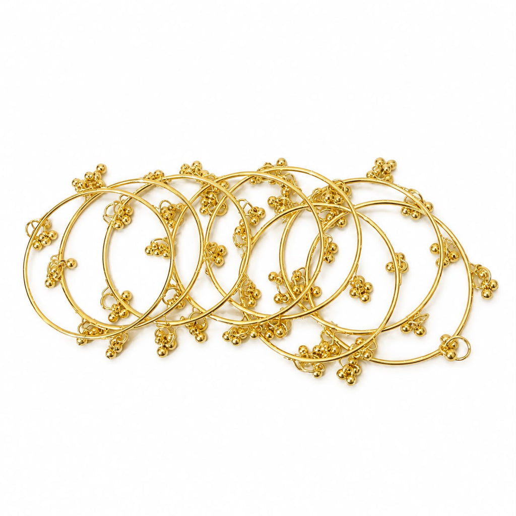 Traditional Gold Bangles (Set of 8) | Wedding Chuda Style