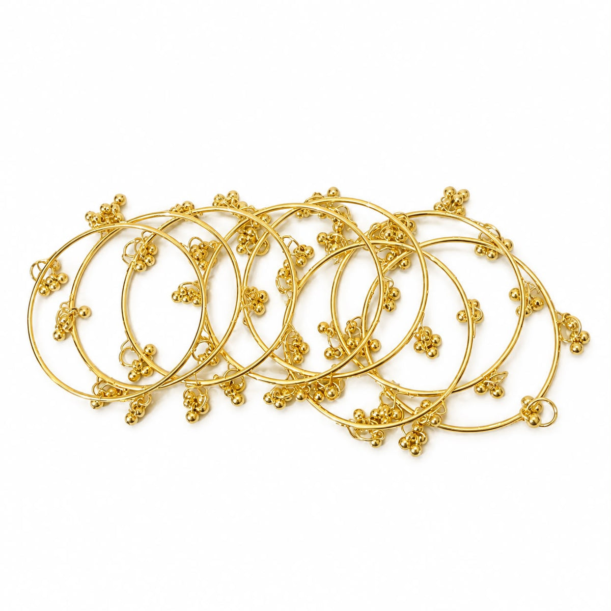Traditional Gold Bangles (Set of 8) | Wedding Chuda Style