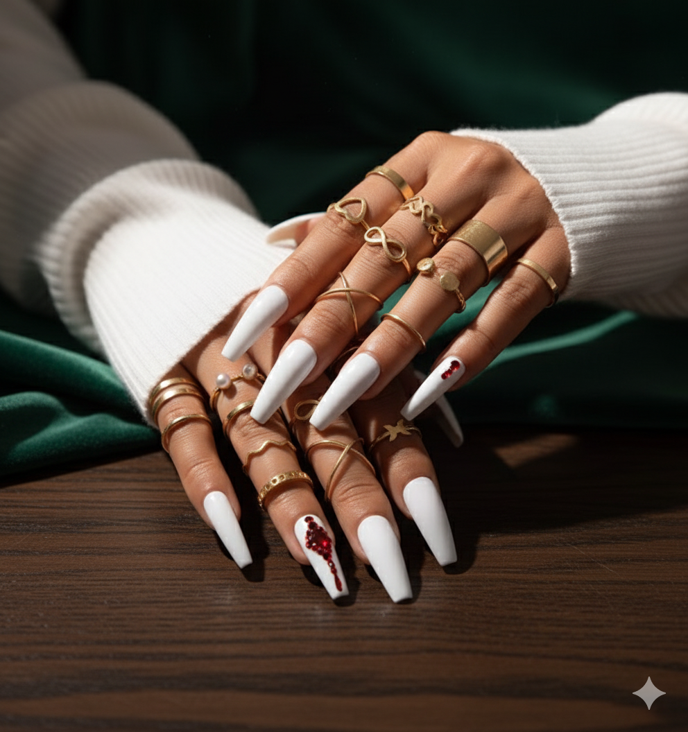 22 Piece Gold Ring Set | Statement Knuckle Ring Set for Women