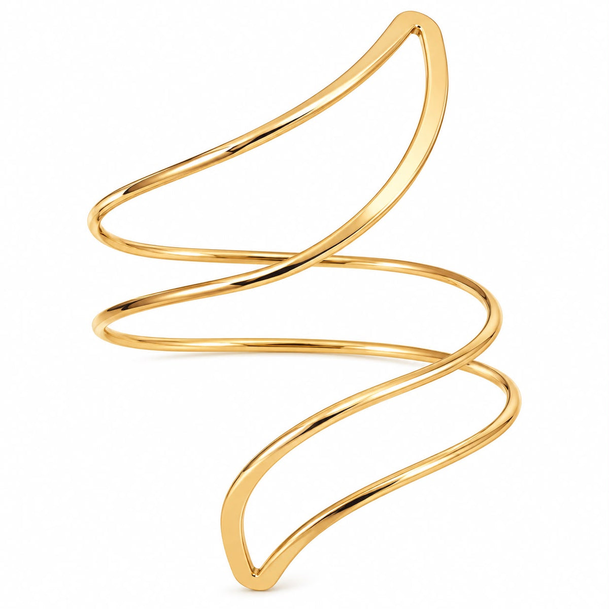 Gold Spiral Bajuband Arm Cuff | Navratri Garba Jewellery