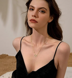 Anti-Tarnish Infinity Bow Necklace