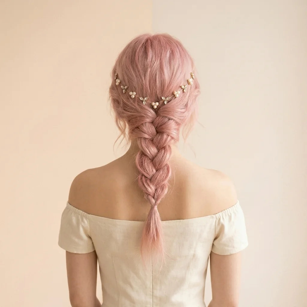 Aurelia Vine Hair Halo | Gold Floral Bridal Hair Crown | Wedding Hair Accessories for Women