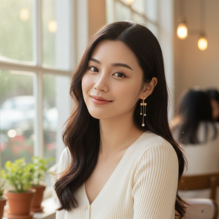 Cloud Dangle Drop Earrings | Gold Tassel Drop Earrings for Women | Fashion Earrings
