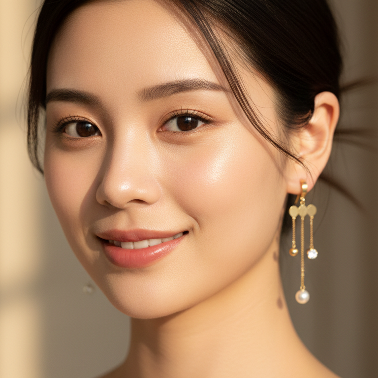 Cloud Dangle Drop Earrings | Gold Tassel Drop Earrings for Women | Fashion Earrings