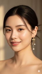 Cloud Dangle Drop Earrings