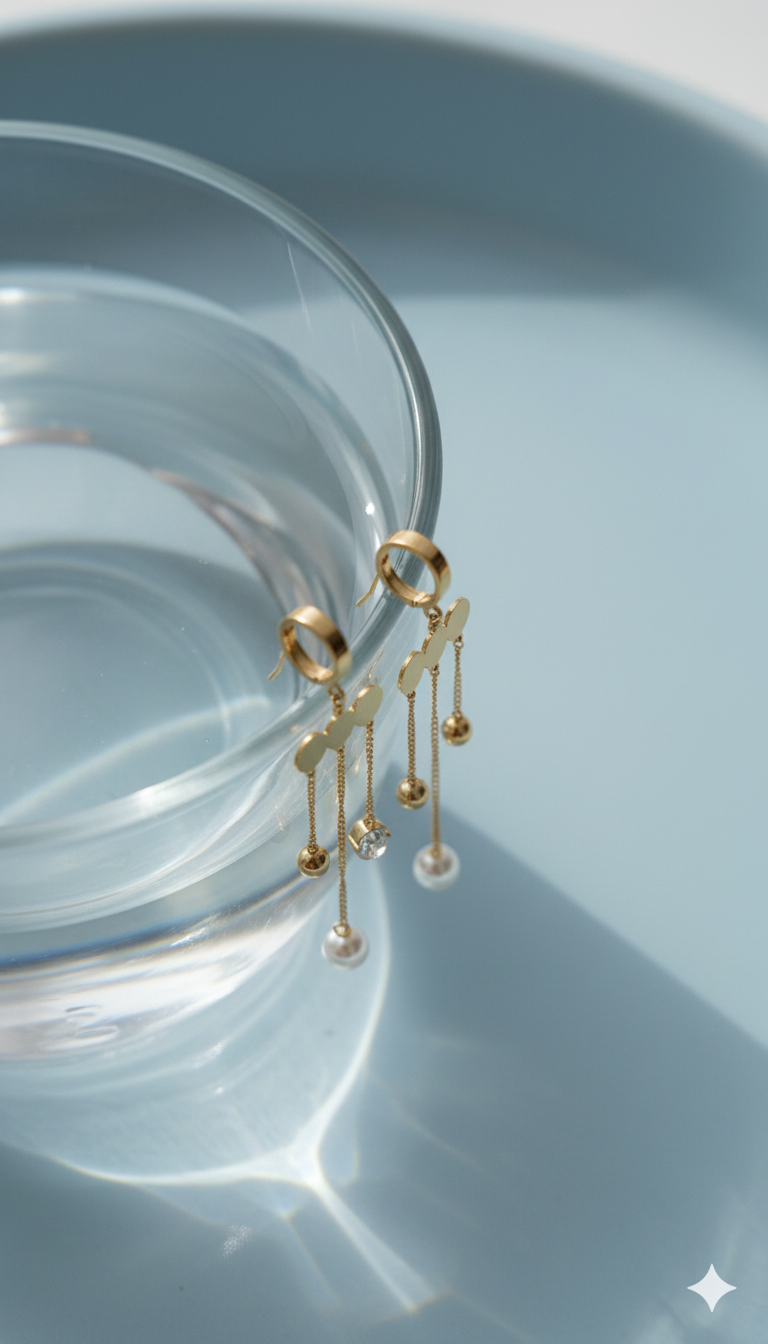 Cloud Dangle Drop Earrings