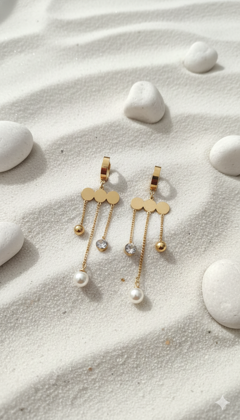 Cloud Dangle Drop Earrings