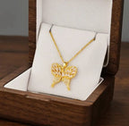 Dazzling Gold Butterfly Necklace - ORYX TREND NecklaceElevate your style with this exquisite gold-plated butterfly necklace. Featuring a beautifully crafted butterfly pendant adorned with sparkling cubic zirconia (CZ) stones, this piece captures the essence of elegance and freedom. The delicate design and brilliant shine make it a perfect accessory for both everyday wear and special occasions.Default Title#