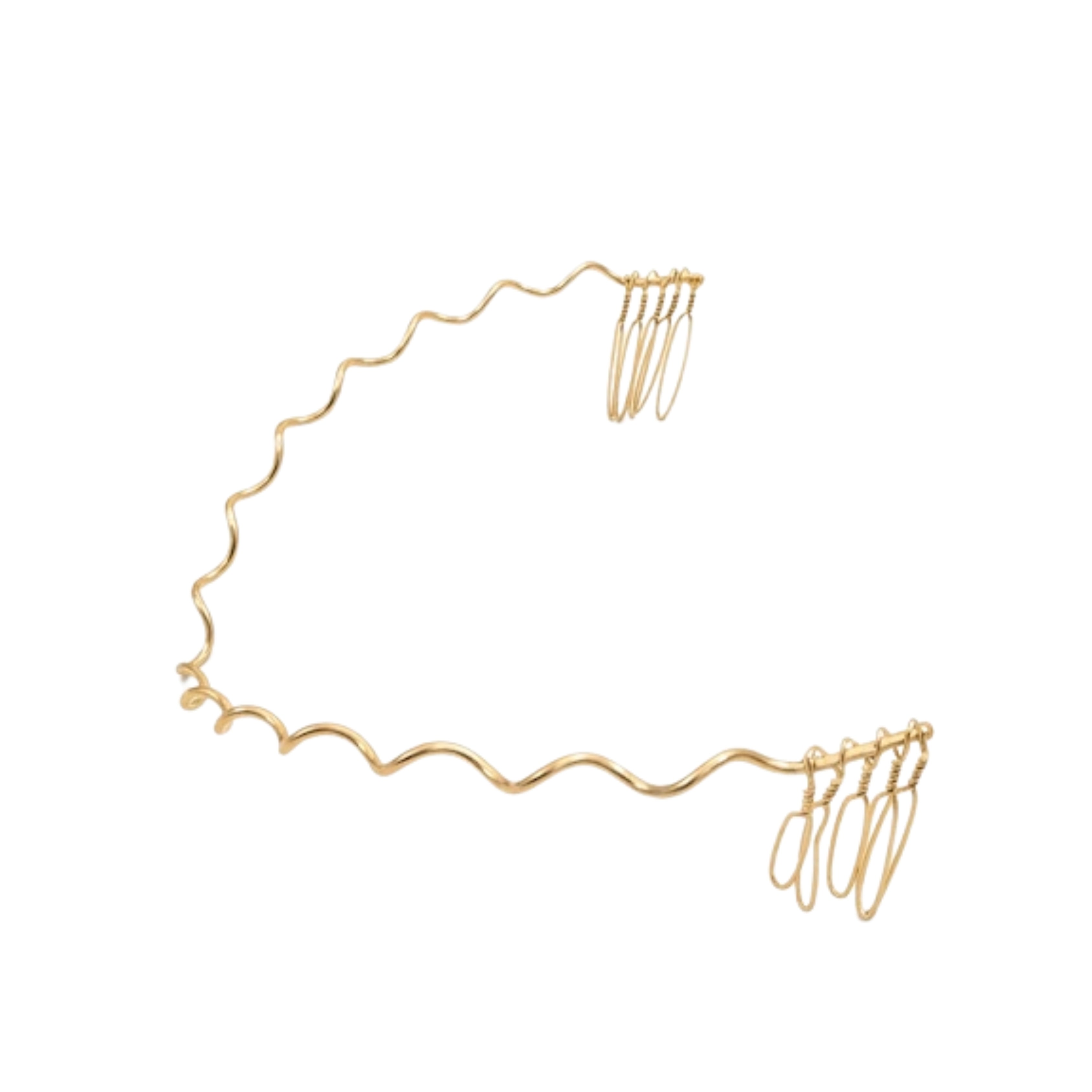 Elegant Slim Gold Headband