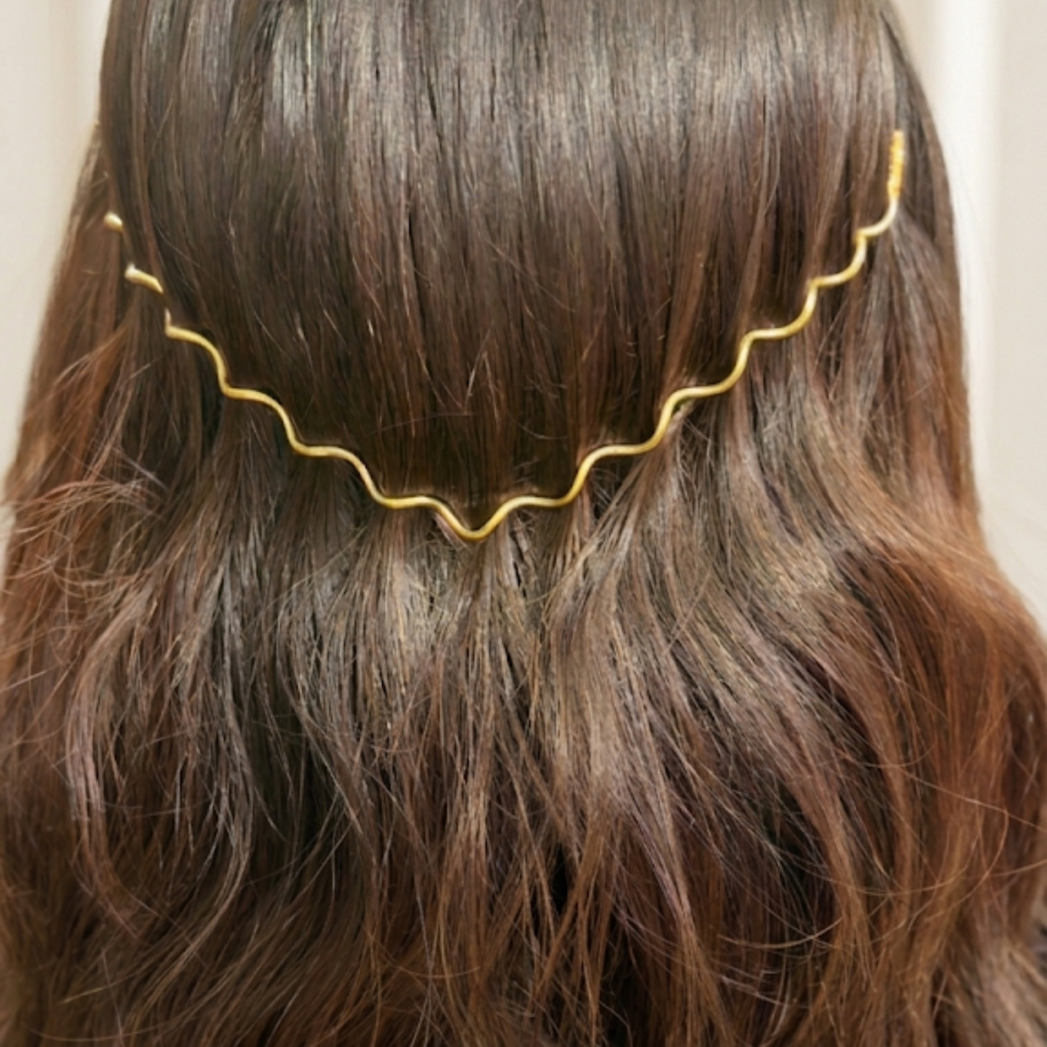 Elegant Slim Gold Headband