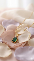 Emerald Green Pendant Necklace