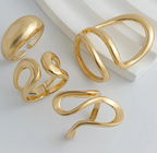 Fashion Combo of 4 Latest Gold Plated Statement Rings for Women and Girl - ORYX TREND RingDefault Title#