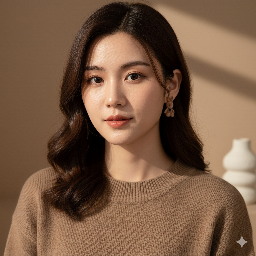 Fluffy Bunny Stud Earrings