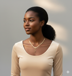 Delicate Gold Bow/Knot Lariat Y-Necklace with Tassel Drops