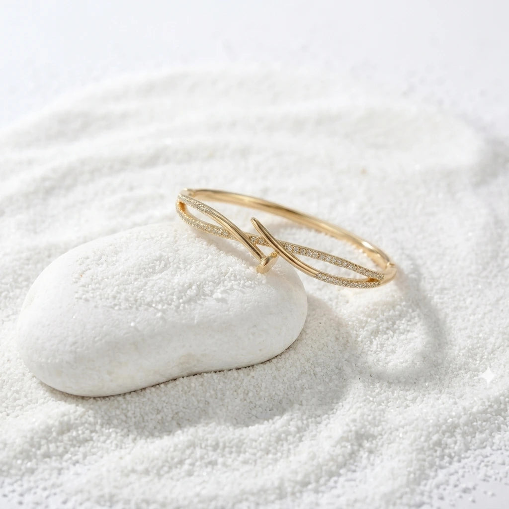 Gold Infinity Bracelet for Women | Elegant Gold Bracelet | Fashion Jewellery Gift
