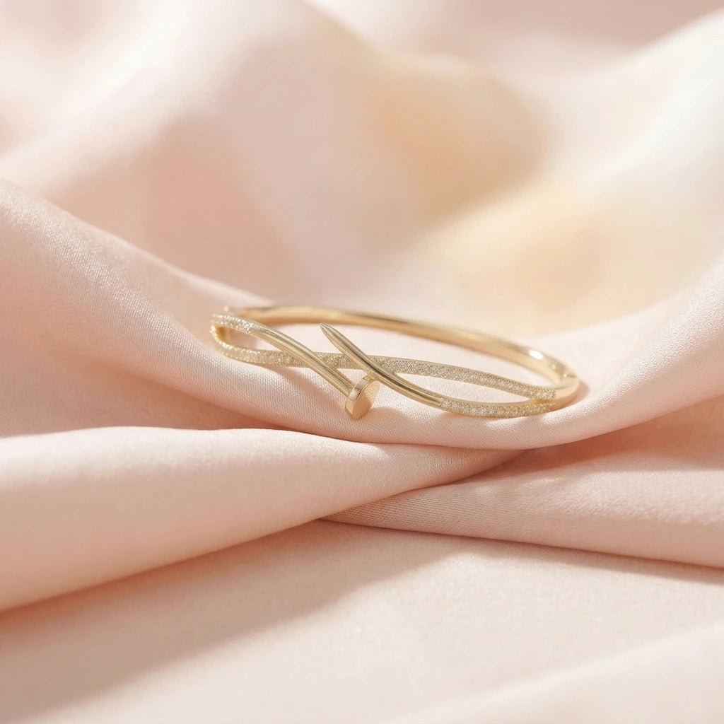 Gold Infinity Bracelet for Women | Elegant Gold Bracelet | Fashion Jewellery Gift