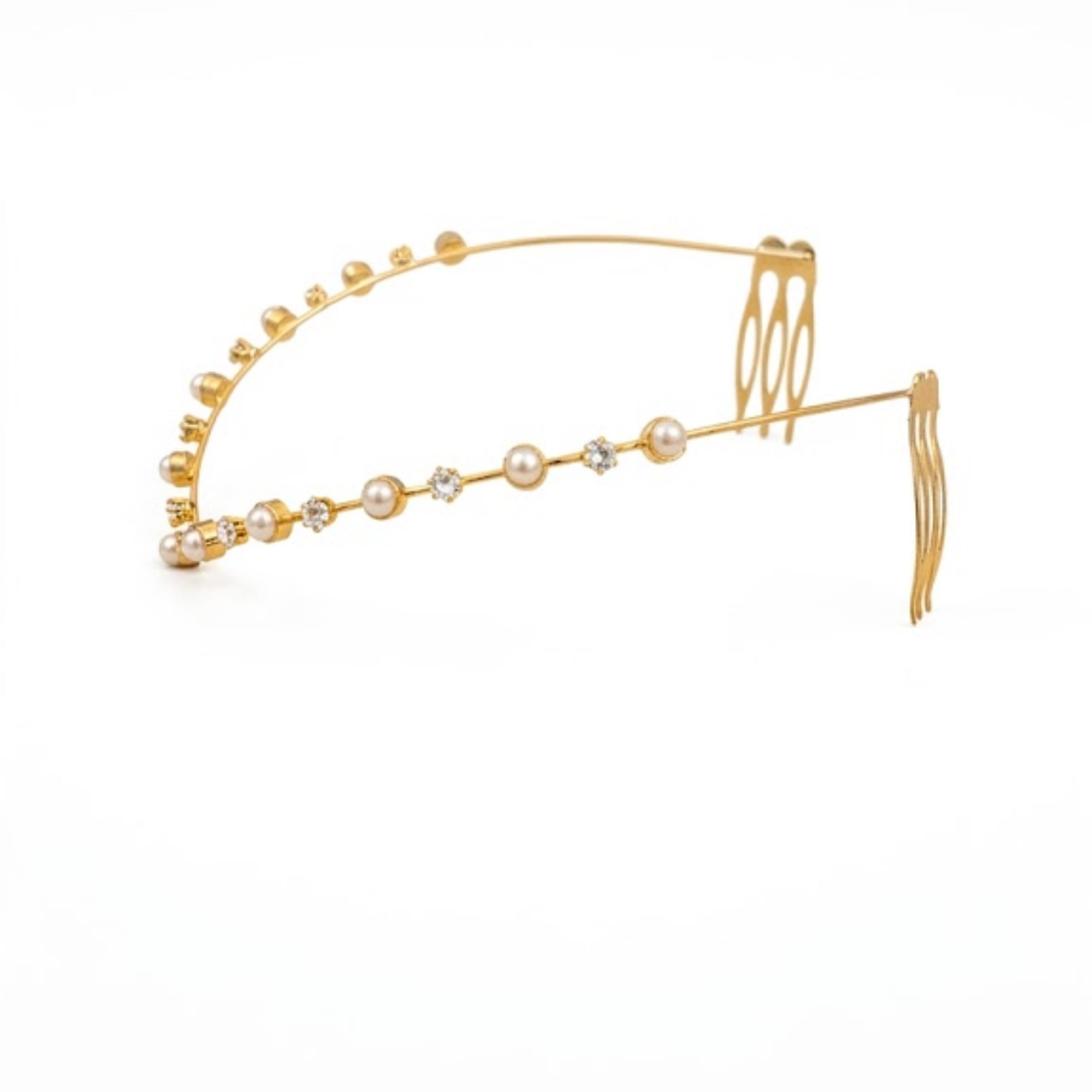 Gold Pearl Floral Hairband for Women & Girls - ORYX TREND Hair HaloAdd a touch of elegance to your look with this beautifully crafted gold pearl hairband. Designed with delicate pearls and floral accents, this lightweight headband offers a perfect blend of minimal style and premium feel. Ideal for weddings, parties, festive occasions, or everyday glam, it ensures a comfortable fit while enhancing your hairstyle effortlessly.Default Title#