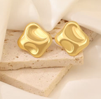 Gold-Plated Stainless Steel Studs Earrings
