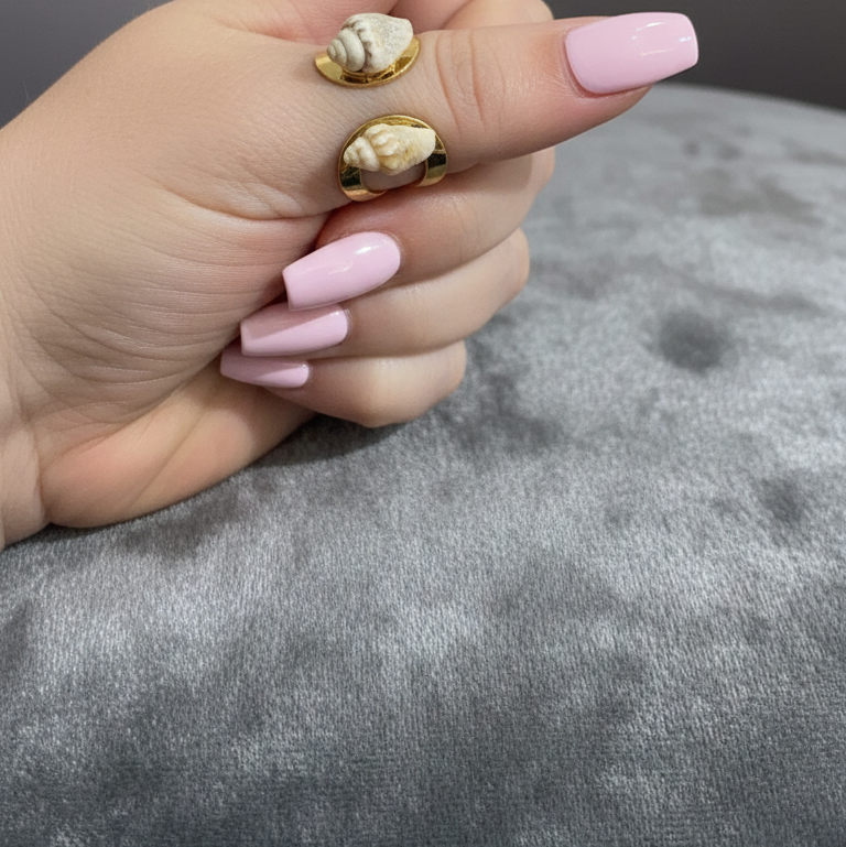 Gold Shell Statement Ring | Beach Inspired Ring for Women | Boho Fashion Ring