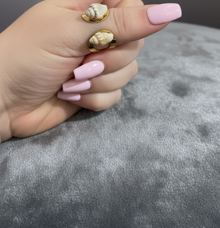 Gold Shell Statement Ring