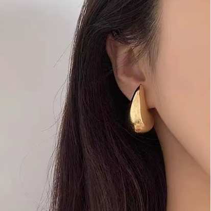 Gold Teardrop Earrings | Gold Plated Tear Drop Earrings for Women
