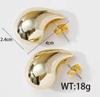 Gold Teardrop Stud Earrings - ORYX TREND EaringElevate your look with our ultra-modern, chunky Teardrop Stud Earrings. Inspired by liquid metal and contemporary sculpture, these stunning earrings deliver a bold, sophisticated statement with minimal effort.Default Title#