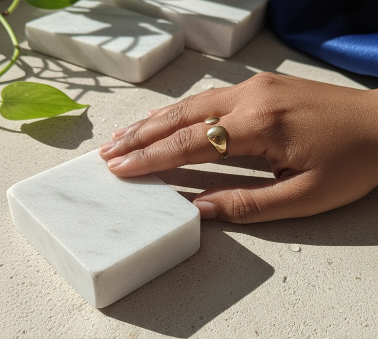 Golden Floral Cluster Ring and bracelet - ORYX TREND BraceletsDefault Title#