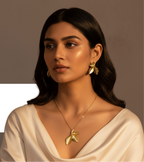 Golden Leaf Elegance Jewelry Set