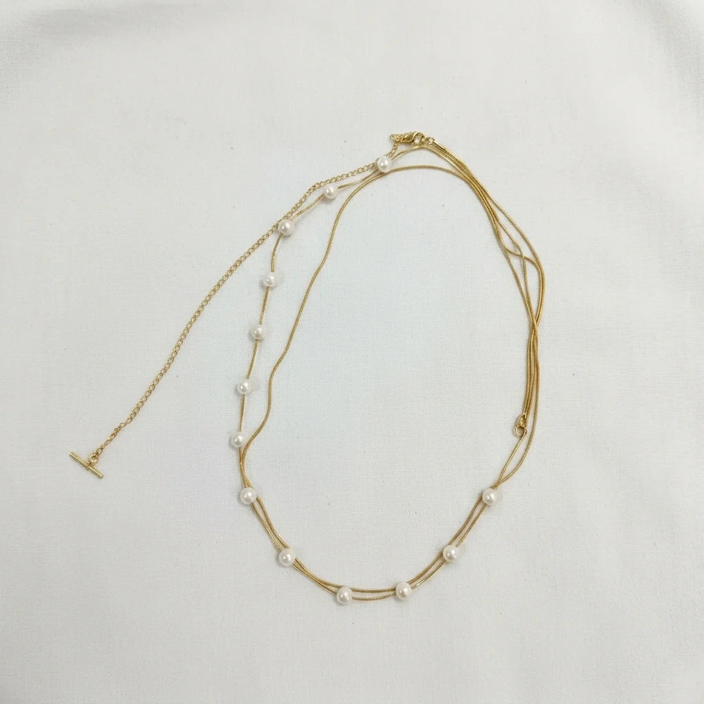 Ivory Whisper Pearl Waist Chain | Gold Pearl Belly Chain for Women