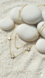 Layered Star Charm Necklace - Dainty Celestial Stacking