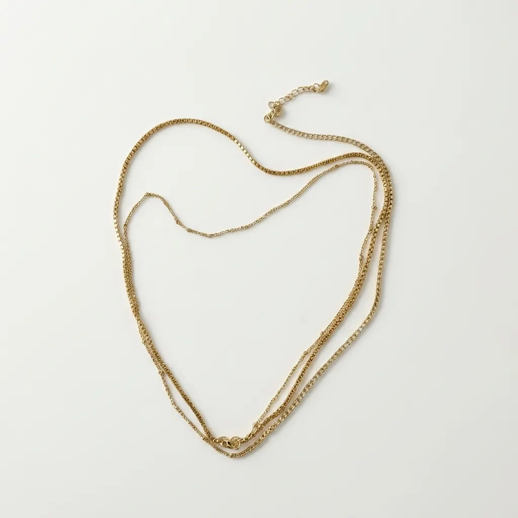 Linea Luxe Double Layer Waist Chain | Minimalist Gold Belly Chain for Women