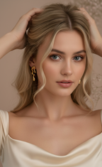 Melted Gold Drip Stud Earrings - ORYX TREND EaringMake a modern statement with these captivating Melted Gold Drip Stud Earrings. Featuring a popular liquid metal or abstract design, these studs mimic the look of dripping gold, offering a unique, sculptural touch to any ensemble. Perfect for the fashion-forward individual seeking edgy, contemporary jewelry. Lightweight and polished for high shine. Style: Abstract, Liquid Metal, Drip, ModernDefault Title#