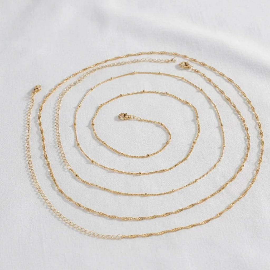 Midnight Curve Double Waist Chain | Gold Layered Belly Chain for Women | Fashion Body Jewellery