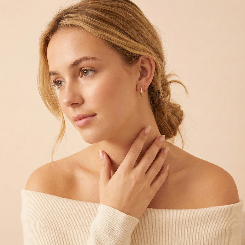 Minimal Gold Hoop Earrings | Small Gold Hoops for Women | Everyday Fashion Earrings