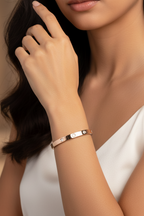 Minimalist Crystal Bangle Bracelet - ORYX TREND BraceletsSlim, polished rose gold-toned bangle bracelet (cuff) featuring evenly spaced set crystals/rhinestonesDefault Title#