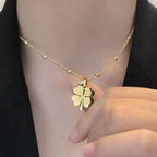 Minimalist Four-Leaf Clover Necklace for Women - ORYX TREND NecklaceOur new four-leaf clover necklace combines timeless design with a touch of luck. Featuring a stunning clover pendant and a minimalist beaded chain, this piece is a must-have for your jewelry collection. Made with high-quality, durable materials.Default Title#