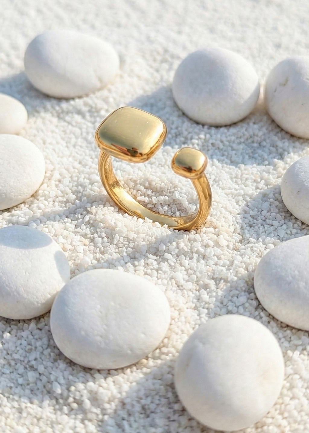 Modern Gold Open Signet Ring - Minimalist Cushion Design - ORYX TREND RingIntroduce effortless style with the ORYX trend Modern Gold Open Signet Ring. This piece updates the classic signet style with a smooth, cushioned square top and a chic, adjustable open band. Perfect for those who appreciate minimalist aesthetics with a bold touch. Its contemporary design makes it ideal for everyday wear or stacking with simple bands. Shop the latest in ORYX trend's modern gold jewelry collection.Default Title#