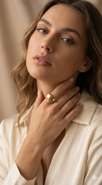 Modern Gold Open Signet Ring - Minimalist Cushion Design - ORYX TREND RingIntroduce effortless style with the ORYX trend Modern Gold Open Signet Ring. This piece updates the classic signet style with a smooth, cushioned square top and a chic, adjustable open band. Perfect for those who appreciate minimalist aesthetics with a bold touch. Its contemporary design makes it ideal for everyday wear or stacking with simple bands. Shop the latest in ORYX trend's modern gold jewelry collection.Default Title#