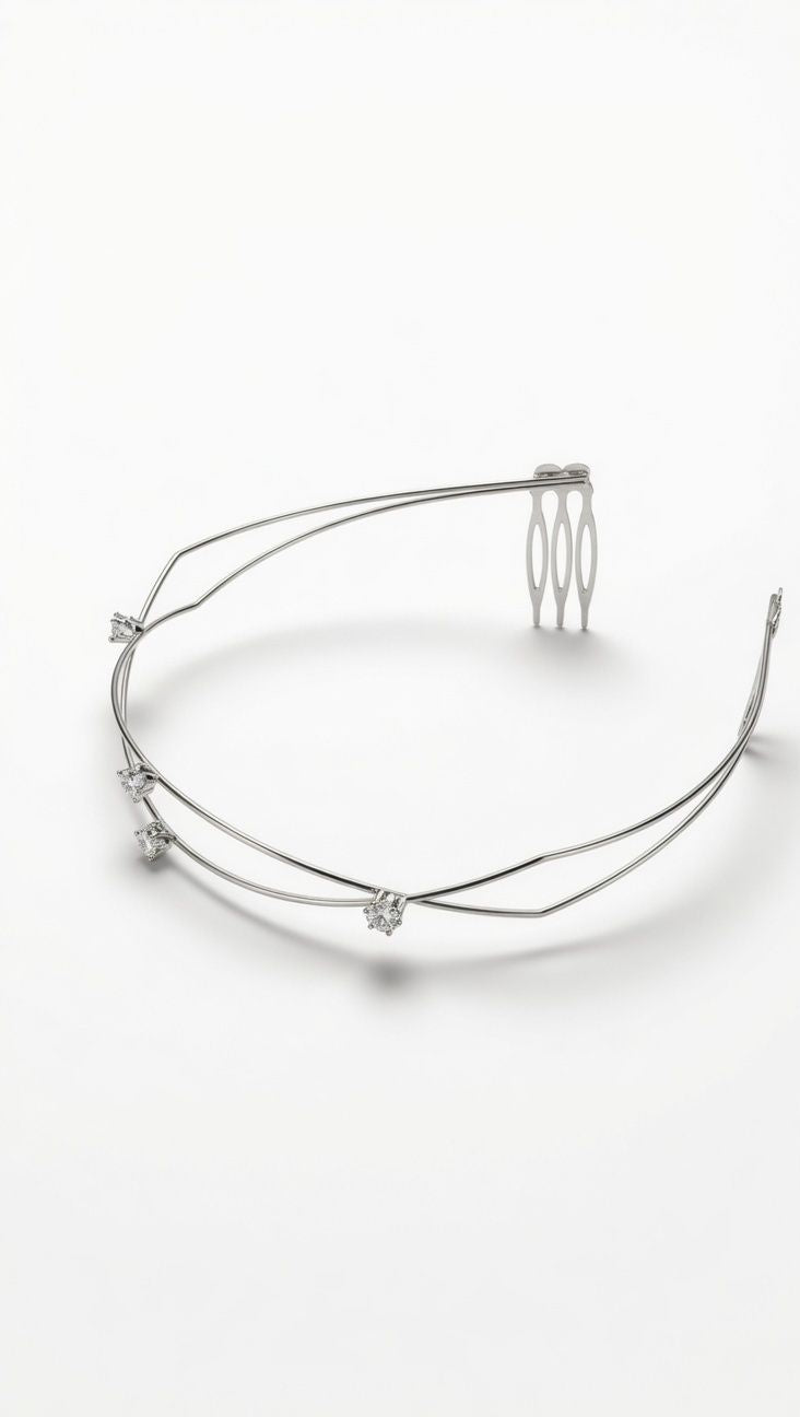 Moonlit Princess Silver Hair Tiara