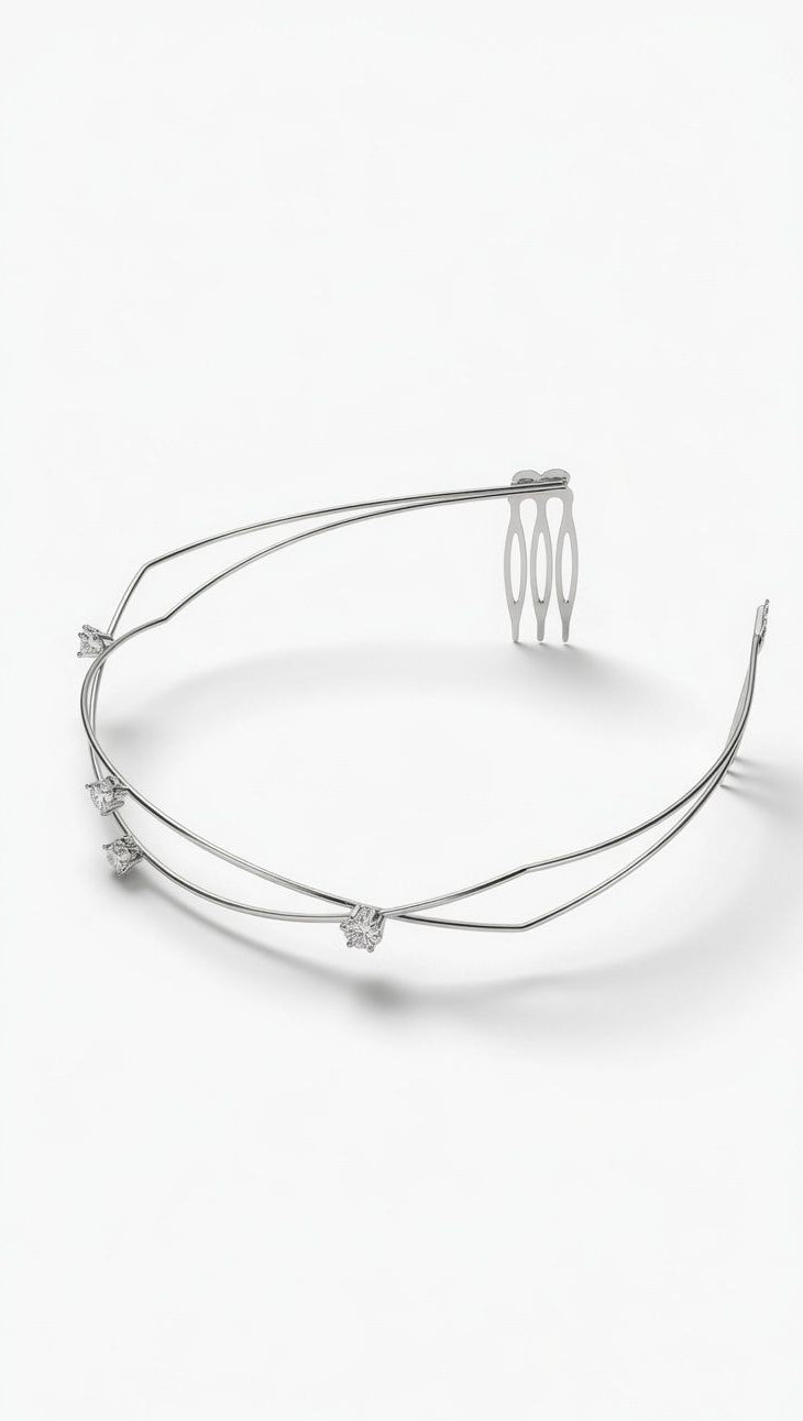 Moonlit Princess Silver Hair Tiara