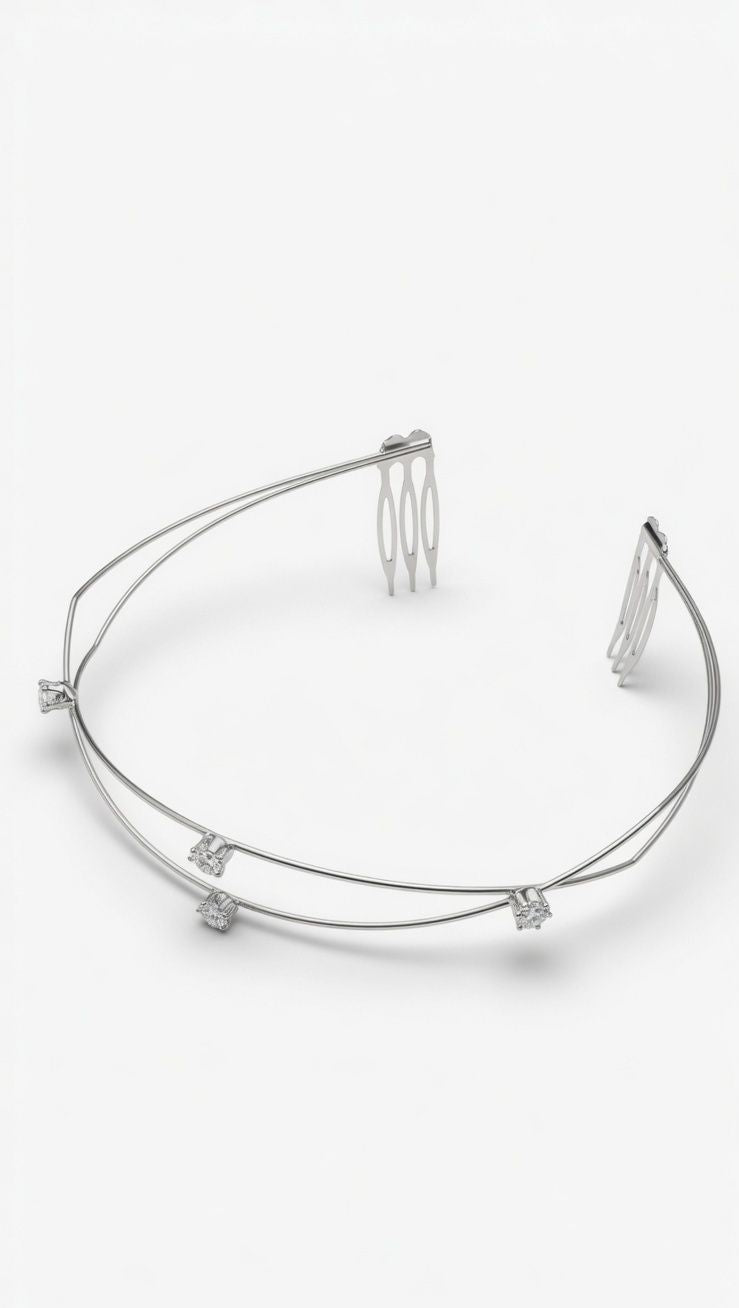 Moonlit Princess Silver Hair Tiara