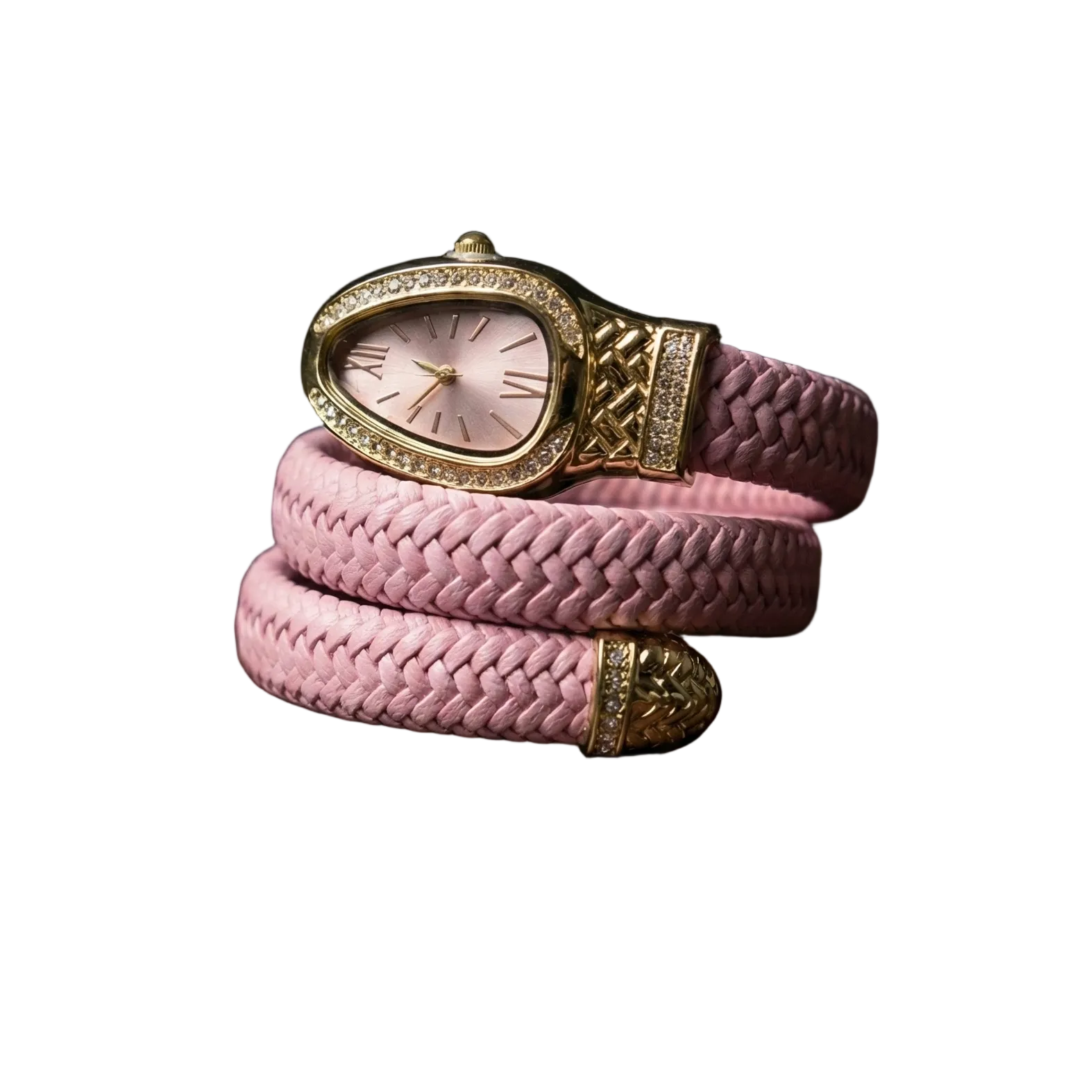 Pink Serpent Watch | Pink Minimalist Watch for Women | Fashion Watch Gift for Her