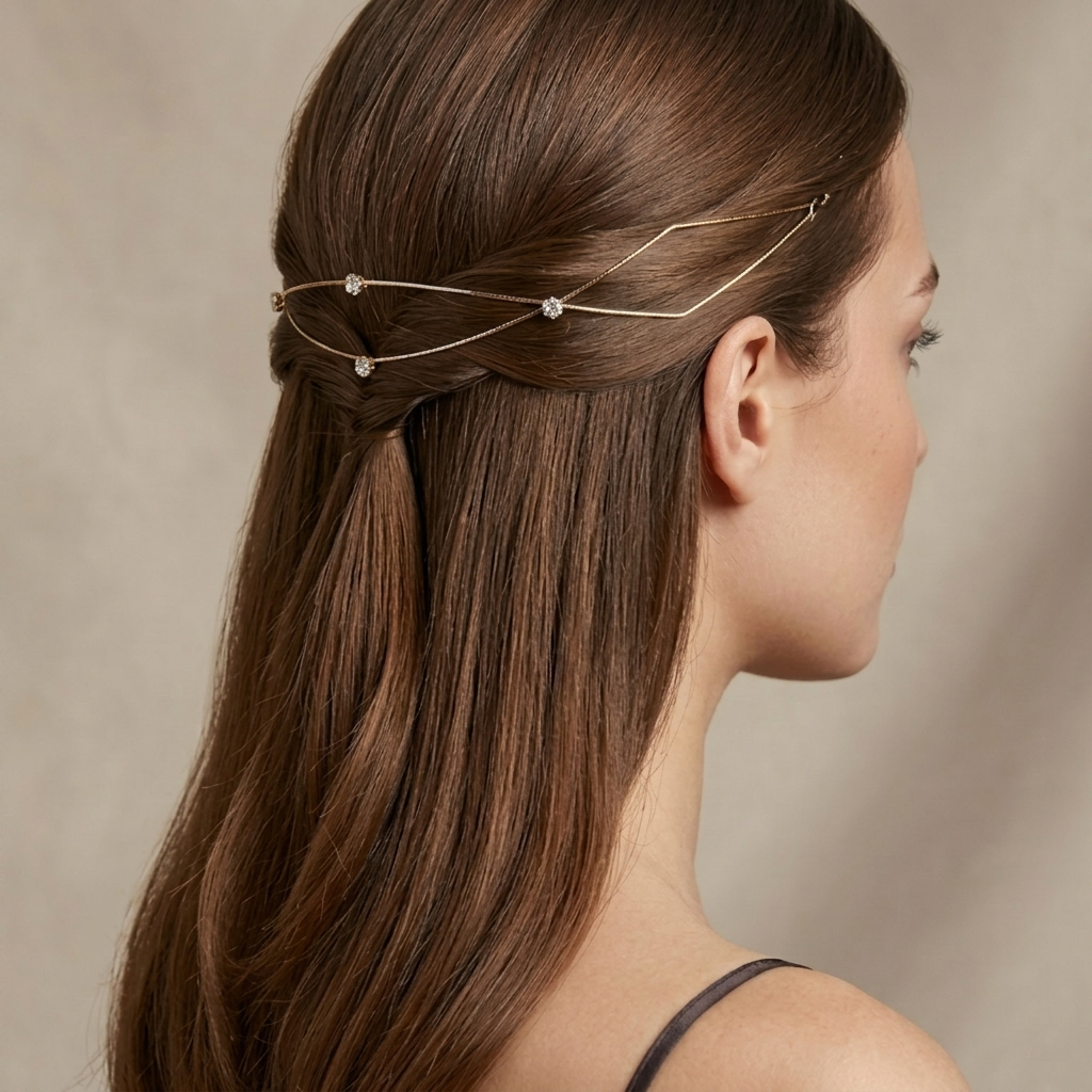 Rapunzel Royal Halo Hair Band | Golden Crystal Bridal Headpiece