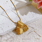 Textured Woven Gold Jewelry Set