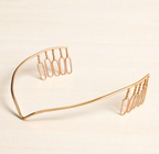Minimalist Gold V-Shaped Hair Halo Headpiece