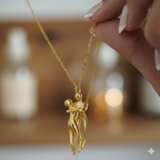 The Embrace Necklace: Gold-Tone Hug Pendant - ORYX TREND NecklaceA beautifully artistic necklace featuring a minimalist pendant design that captures the tender moment of an intimate embrace. The gold-tone pendant depicts two stylized figures locked in a hug, symbolizing love, connection, comfort, and friendship. Suspended from a delicate gold-toned chain (perhaps a flat link or paperclip style), this unique piece makes a deeply personal and meaningful gift for a loved one.Default Title#
