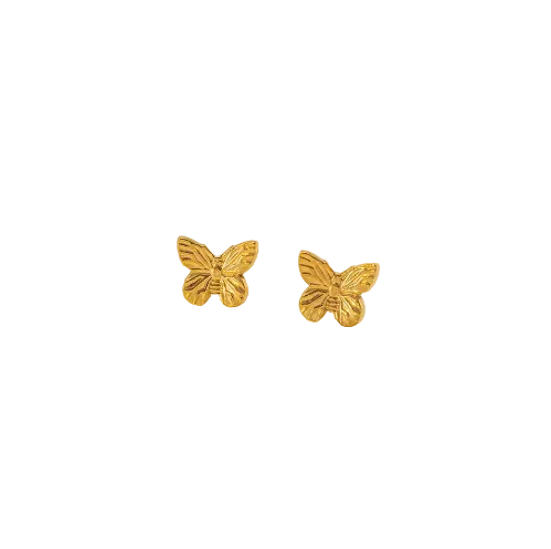 Tiny Gold Butterfly Stud Earrings - ORYX TREND EaringSimple, petite, and delicate butterfly-shaped stud earrings.Default Title#