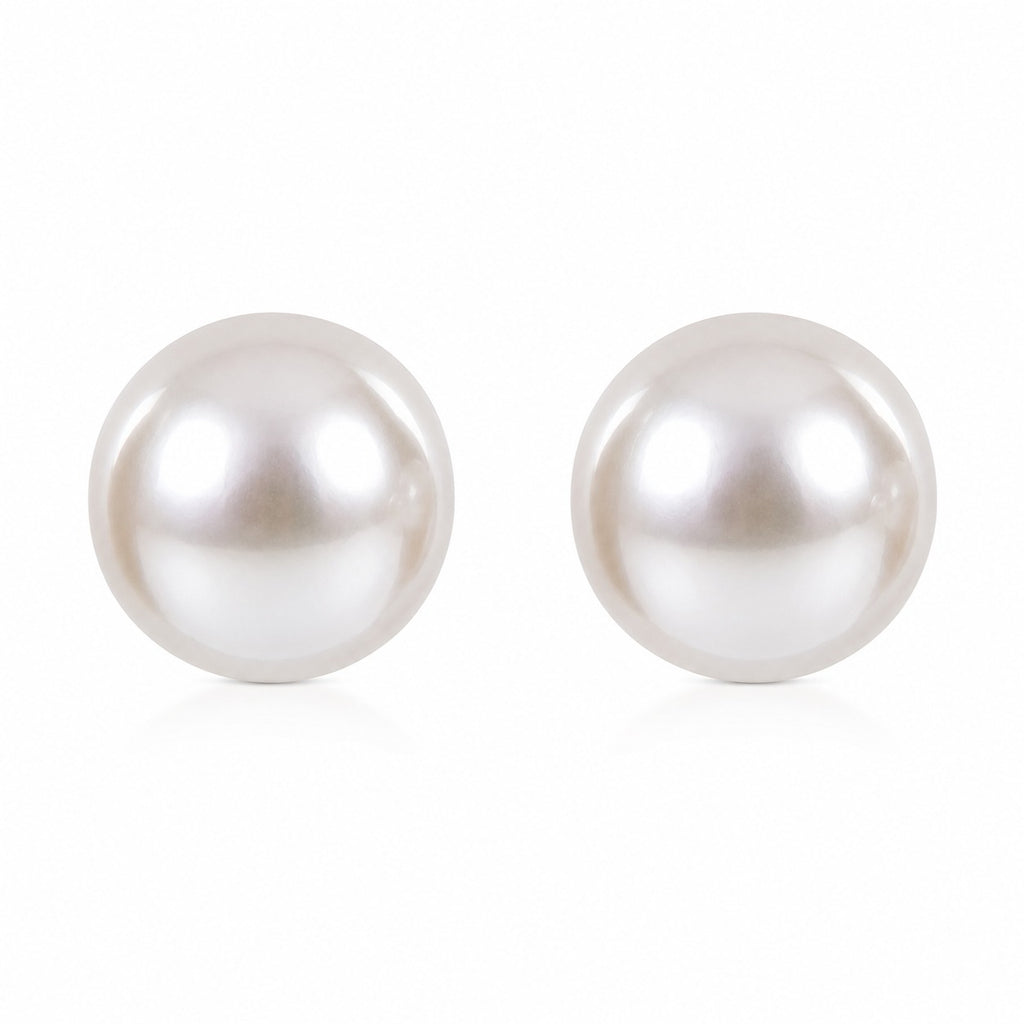 Classic Pearl Stud Earrings for Women