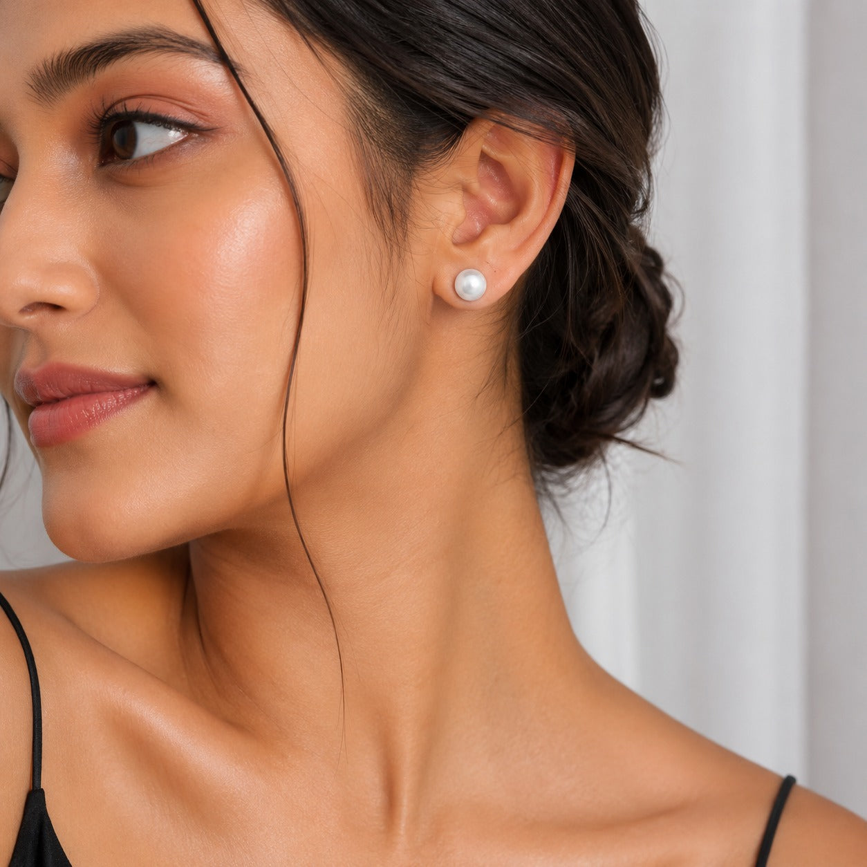 Classic Pearl Stud Earrings for Women
