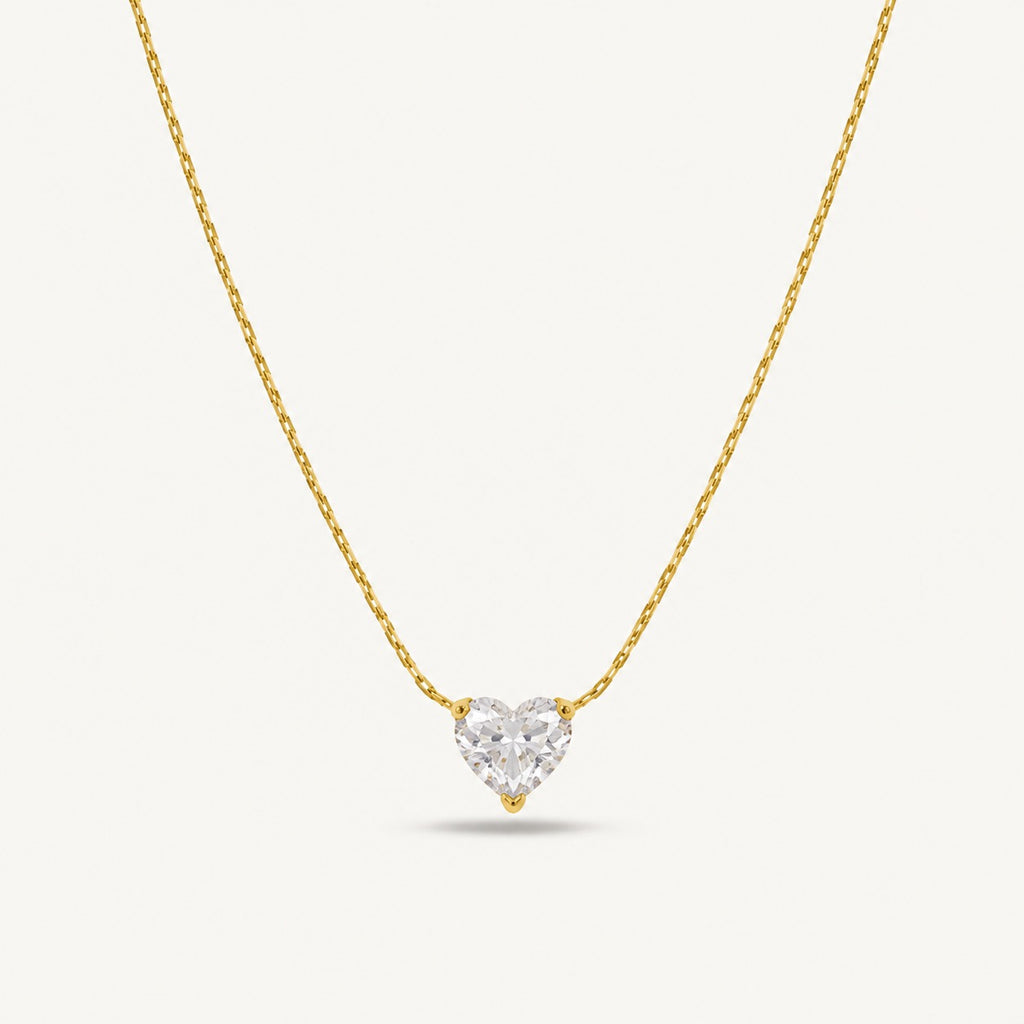 Heart Crystal Necklace for Women